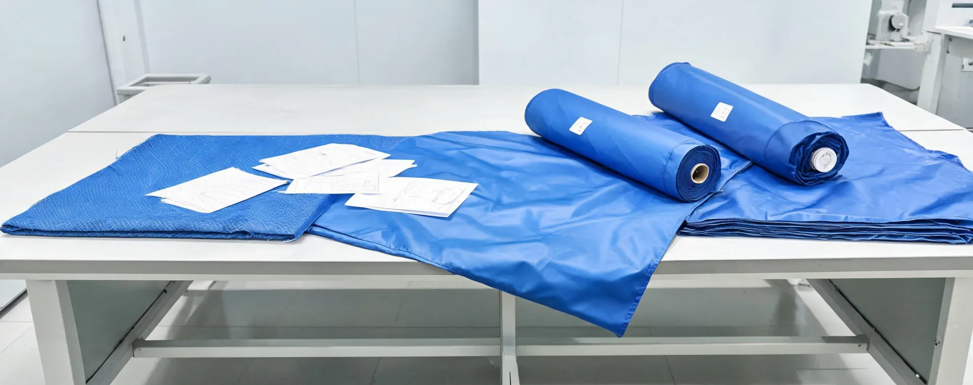 Outdoor shell fabric inspection table